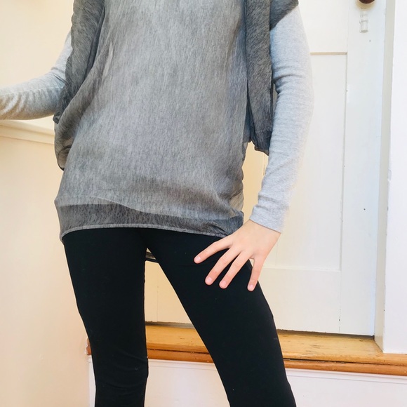 Sheer silk tunic - Picture 8 of 16